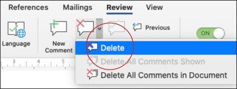 How to remove comments in Microsoft Word 2020